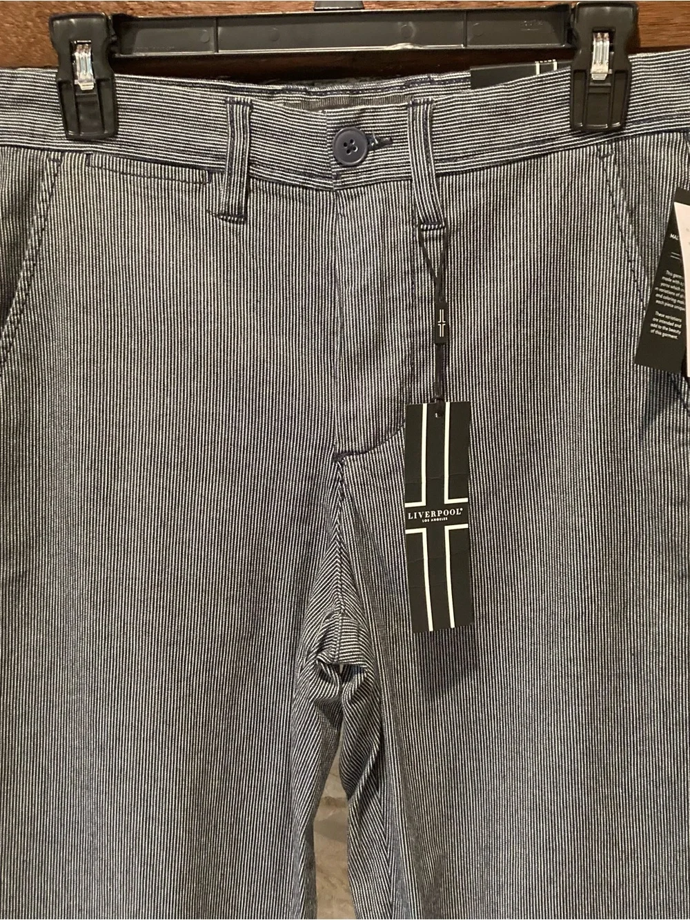 NWT Liverpool Los Angeles striped chino pants